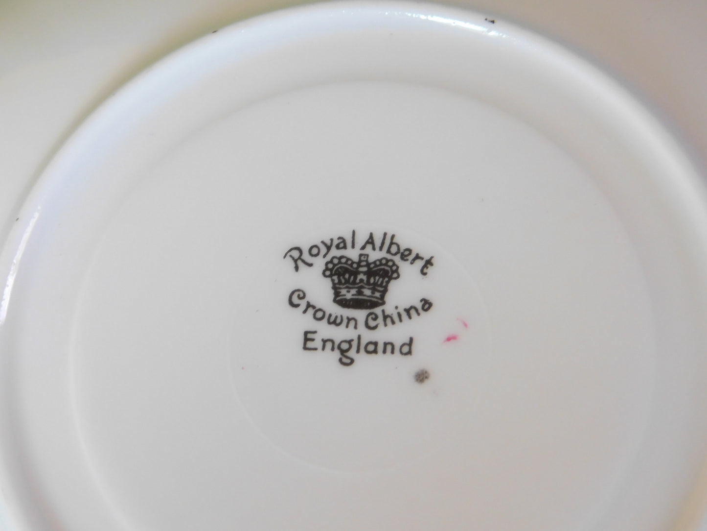 Royal Albert chintz brocade (1930s) burgundy beige saucer VGU