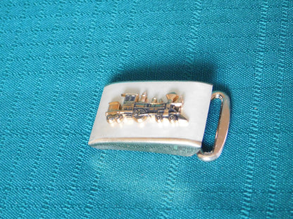 Train design belt buckle Hickok USA Zinc Alloy VGU