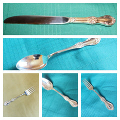 1847 Rogers Bros. Wild Rose Silverplate Flatware – Antique Art Nouveau Pattern (1908)