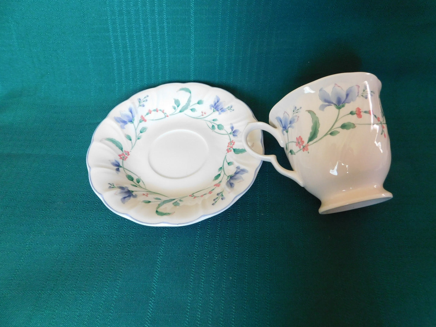 Nikko Floriana (1993) cup and saucer VGU