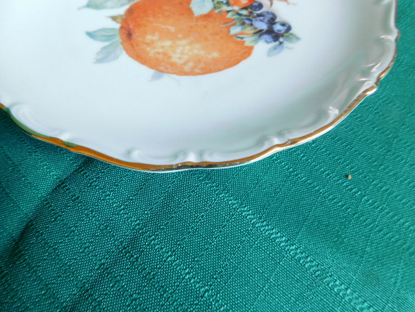 Schumann Bavaria scalloped embossed salad plate orange 80 VGU