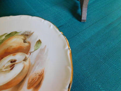 Schumann Bavaria scalloped embossed salad plate pear apple 66 48 right VGU