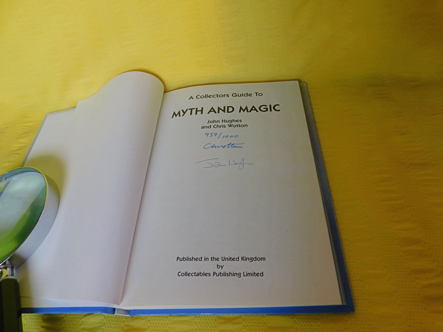 Myth and Magic collectors guide (1994) signed numbered John Hughes Chris Wotton