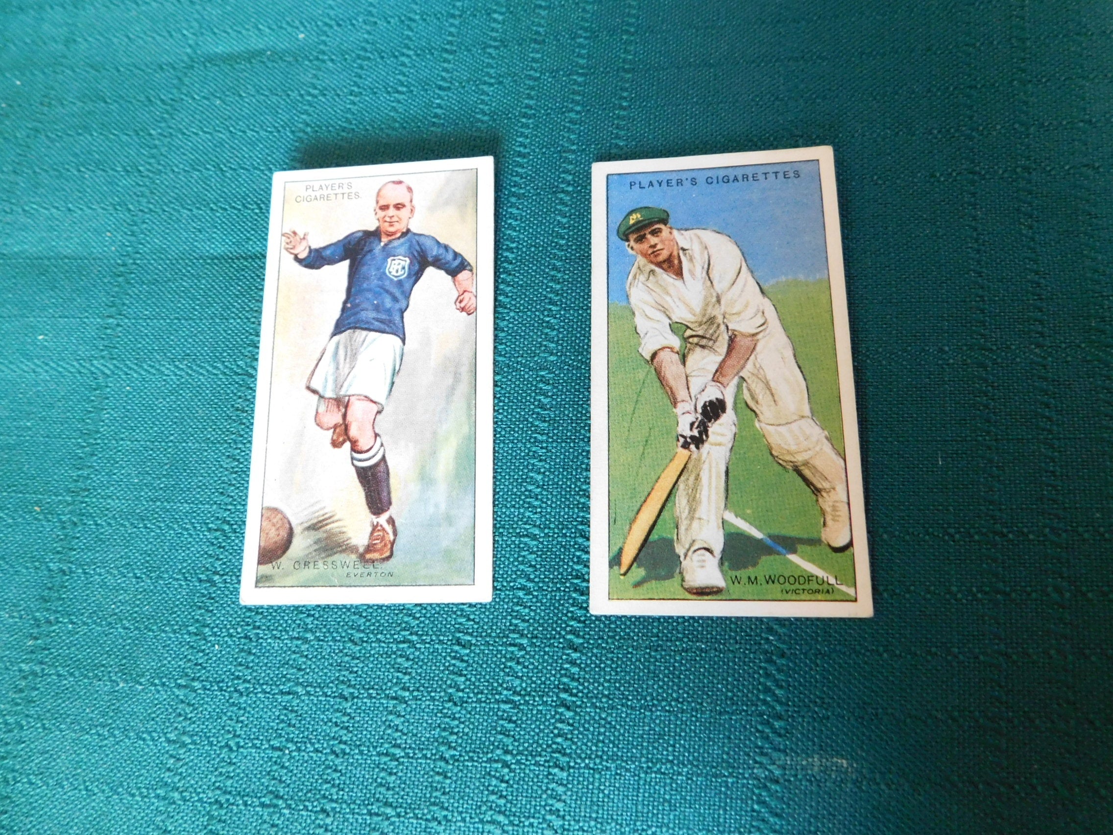 Players Cigarettes numbers 48 Cricketers and 7 Footballers Sports tobacco cards