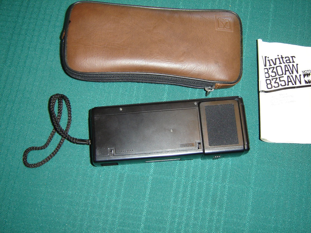 Vivitar TELE‑835AW 35mm Film Camera Set – Vintage Point‑and‑Shoot with Case & Manual