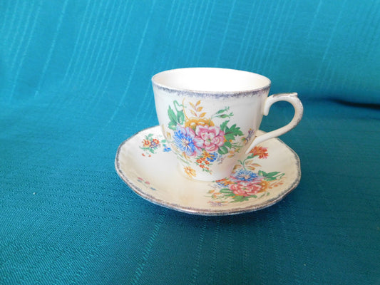 Meakin Marigold (Marquis) cup and saucer GUC