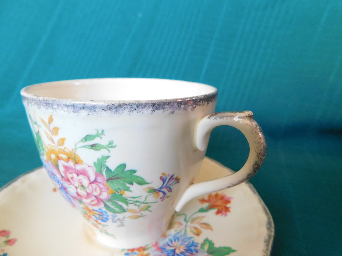 Meakin Marigold (Marquis) cup and saucer GUC