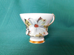 Crown Prince Vancouver BC white yellow flowers X1781/K9 teacup VGU