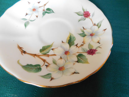 Hammersley Dogflower Blossom (Gold Foot) saucer near mint condition