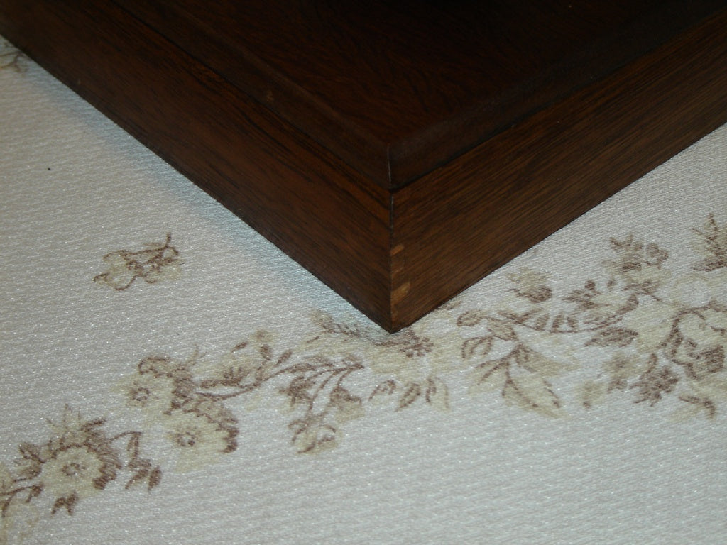 Vintage solid wood Duck double deck playing card box with cards VGU