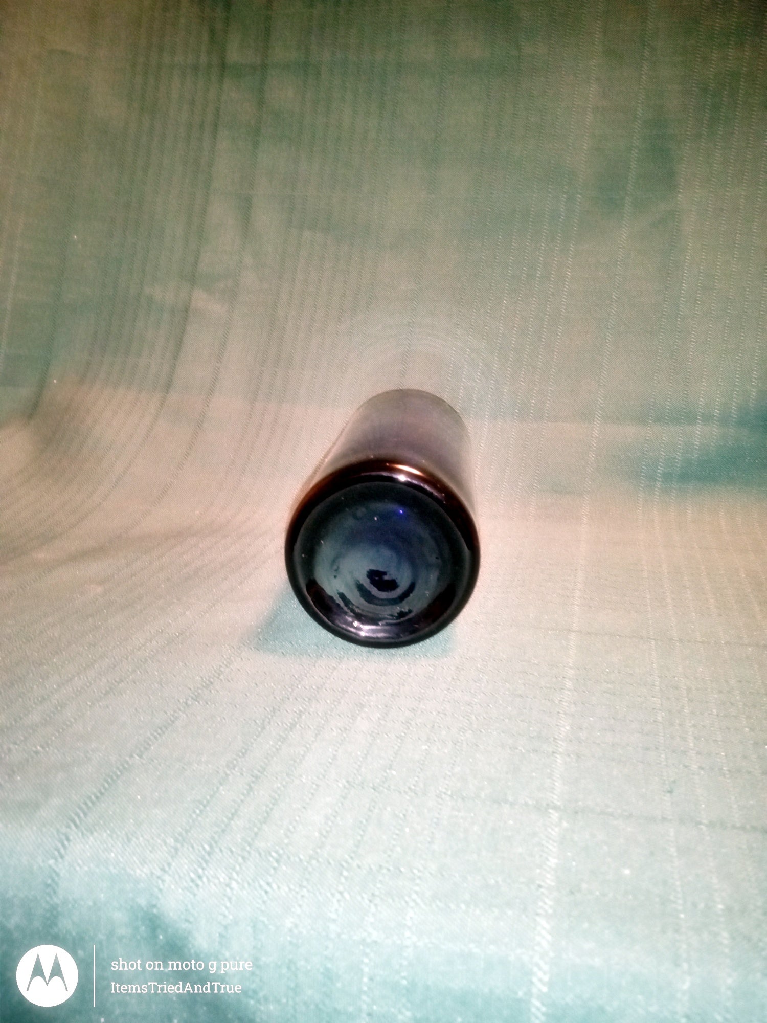 Deep Blue Glass Vase – Modern Minimalist Decorative Accent