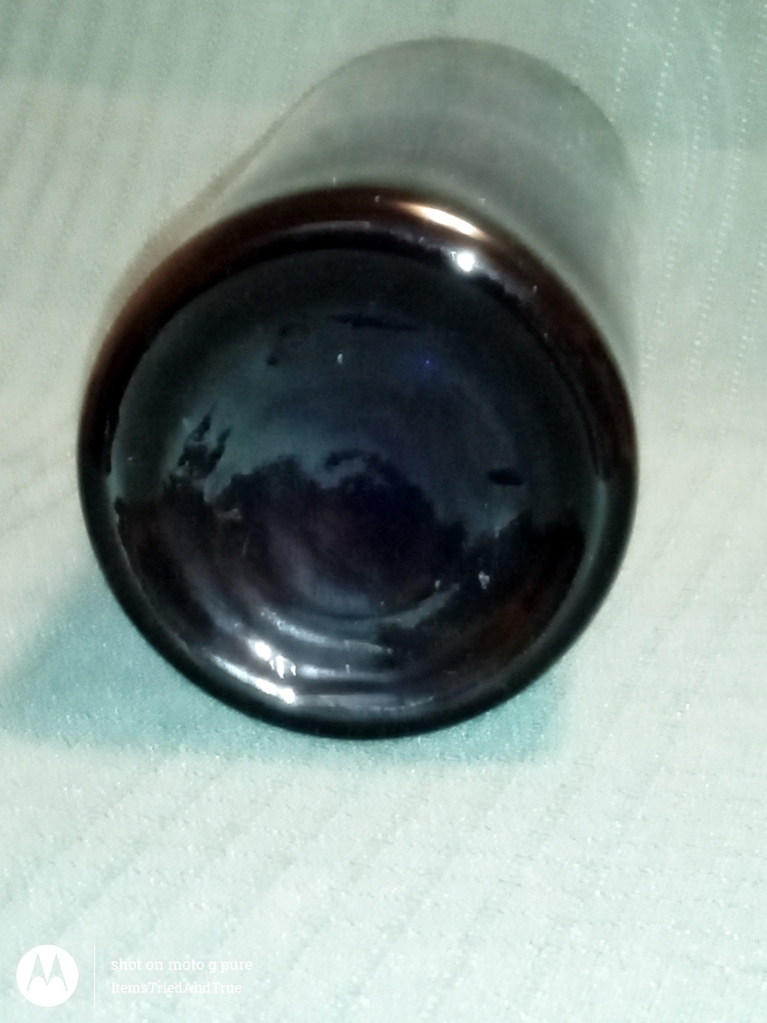 Deep Blue Glass Vase – Modern Minimalist Decorative Accent