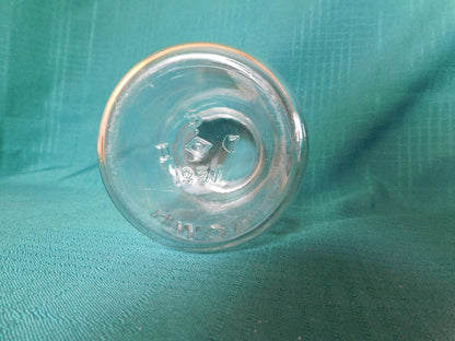 Crown brand mason jar 5 7 (Canada 1957) no lid GUC