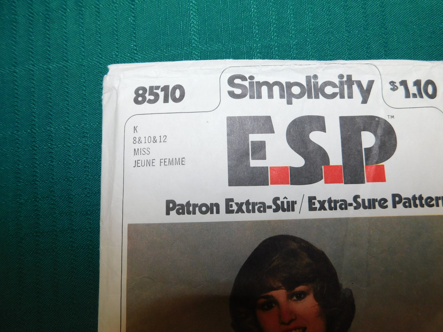Simplicity ESP 8510 – Vintage 1980s Misses’ Pullover Dress Pattern, Size 8-10-12 Miss
