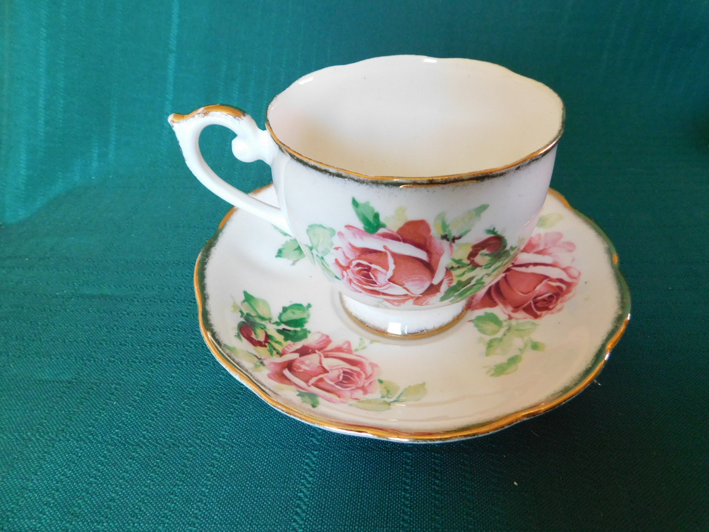 Queen Anne Lady Margaret cup and saucer VGU