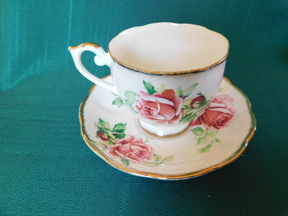 Queen Anne Lady Margaret cup and saucer VGU