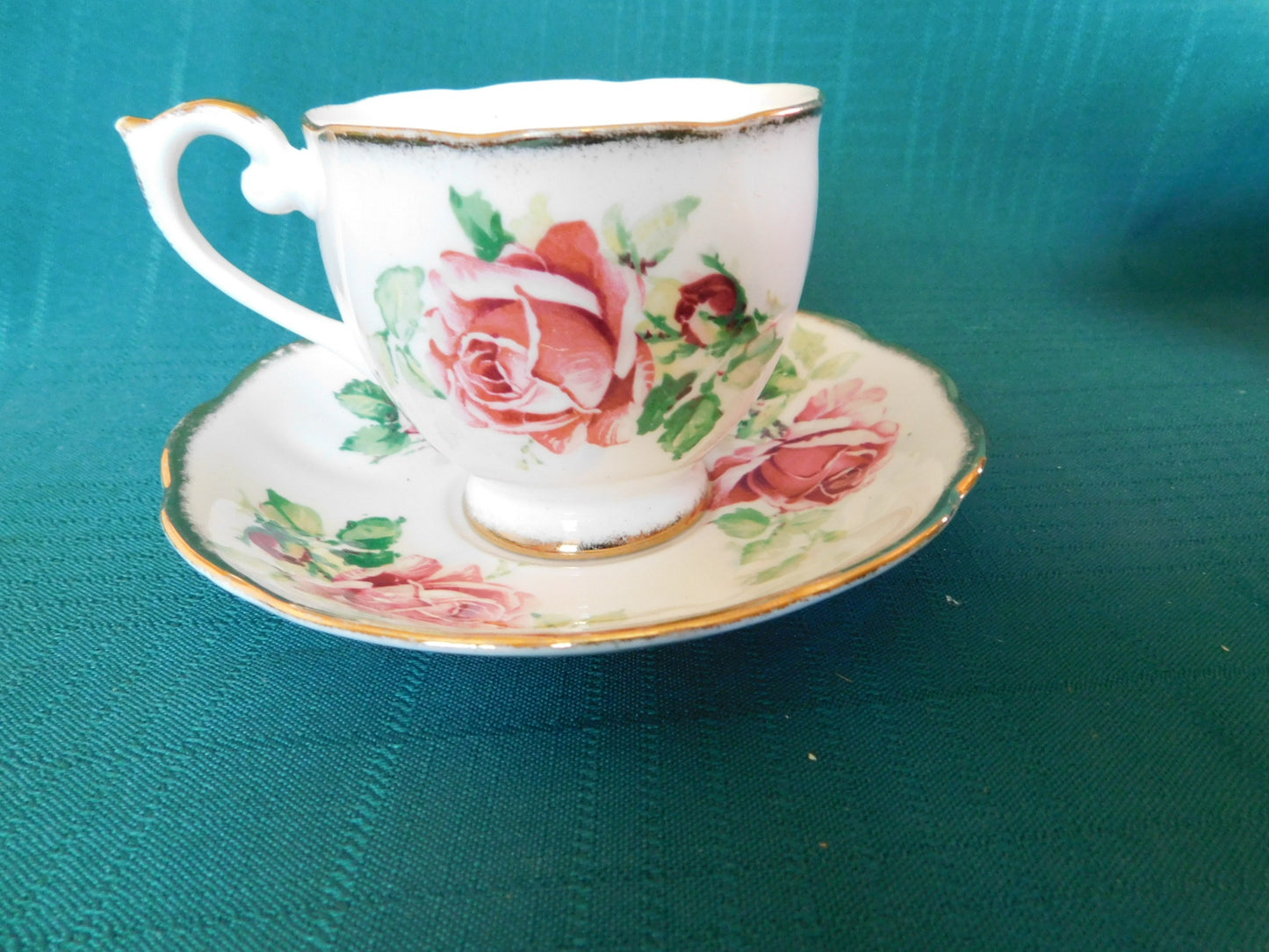 Queen Anne Lady Margaret cup and saucer VGU