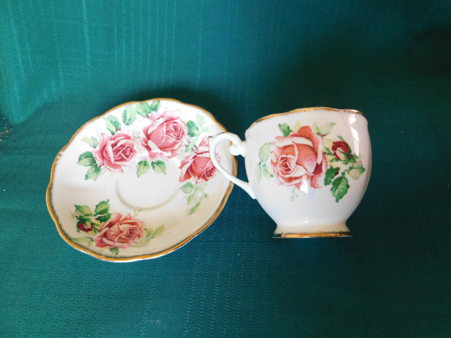 Queen Anne Lady Margaret cup and saucer VGU