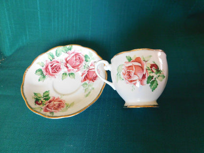 Queen Anne Lady Margaret cup and saucer VGU
