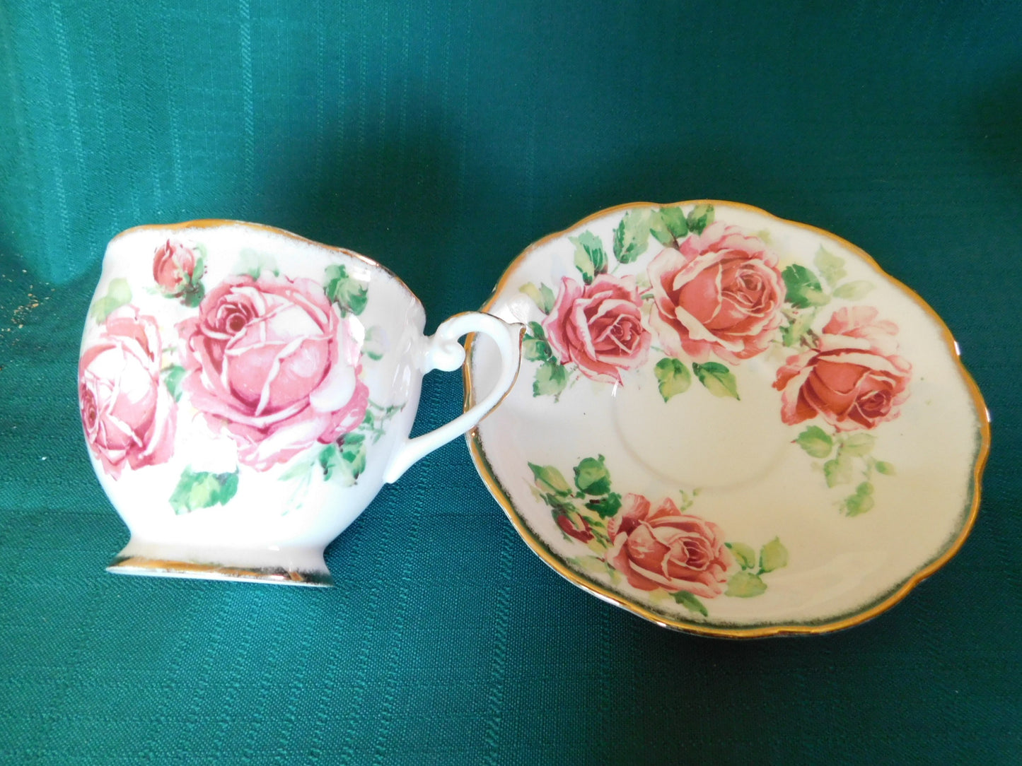 Queen Anne Lady Margaret cup and saucer VGU