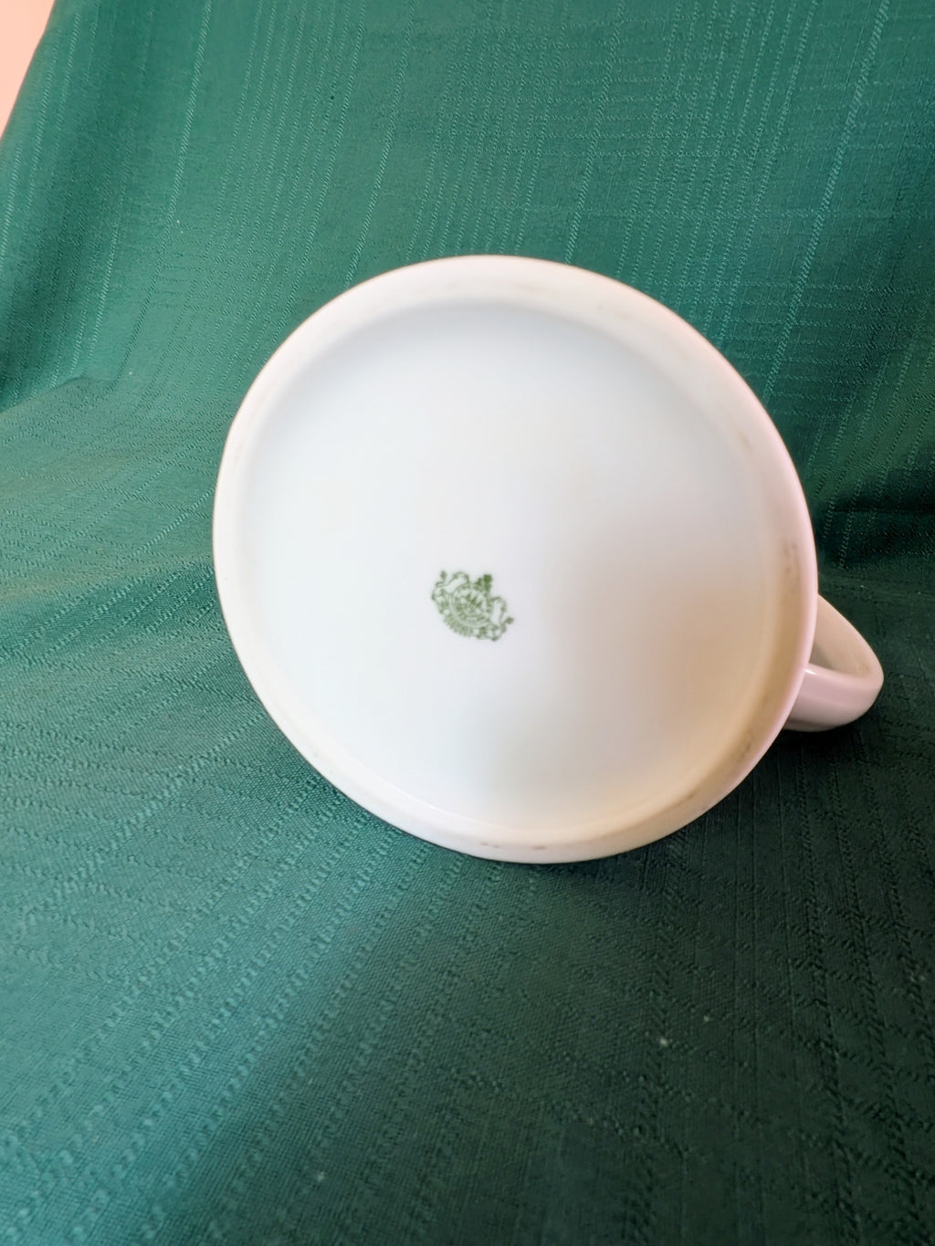 Vintage Freiberg Saxony German Porcelain Beer Stein with Hinged Lid