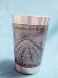 Degussa Pewter Cup – German Charcoal-Making Relief Scene