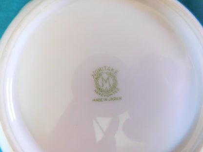 Noritake M (1930s) Lakeside Cottage Scene Square Handled Bowl VGU Noritake