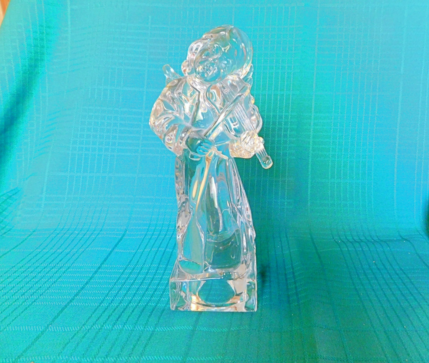 Mikasa crystal figurine Herald Collection Angelic Violin Germany mint condition