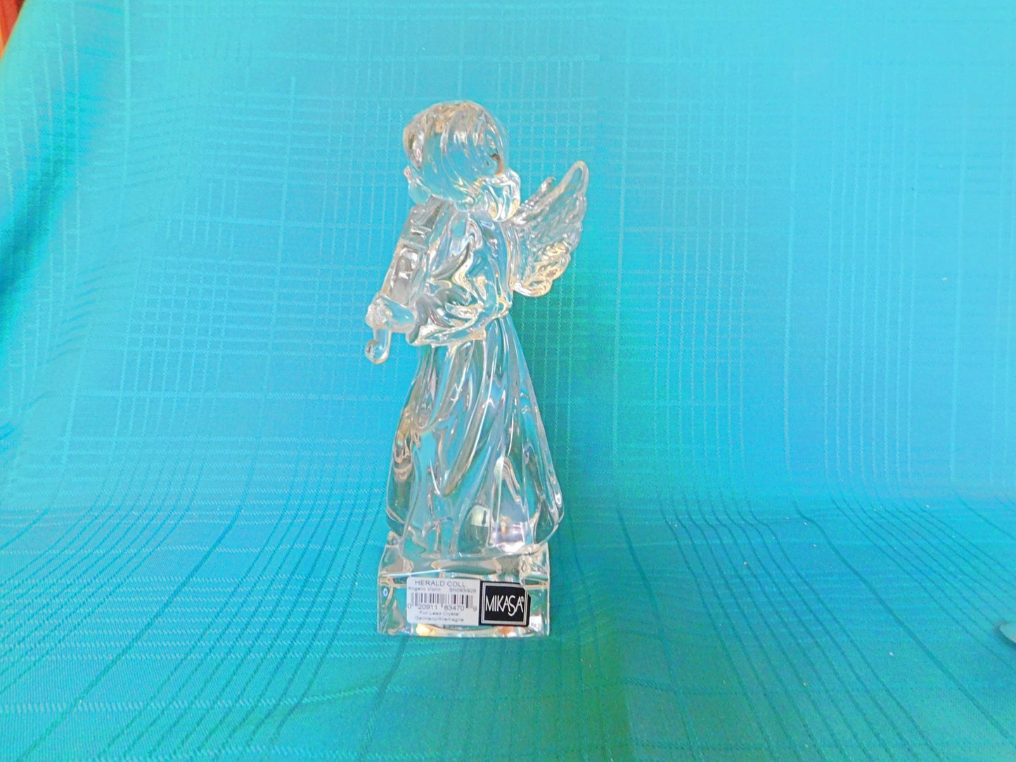 Mikasa crystal figurine Herald Collection Angelic Violin Germany mint condition