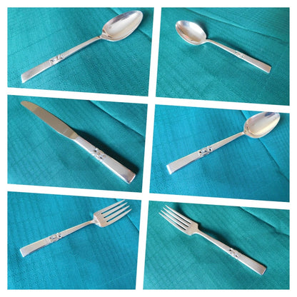 Community Morning Star (1948) silverplate flatware VGU