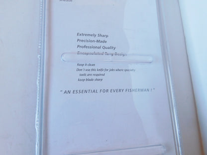 Baracuda brand fishing knife with sheath new in package