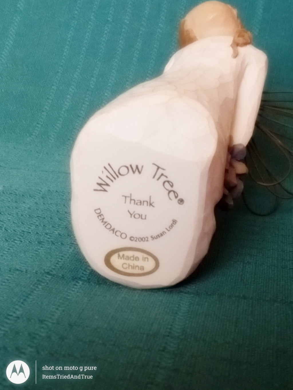 Willow Tree “Thank You” Figurine – Susan Lordi 2002 DEMDACO Collectible Angel