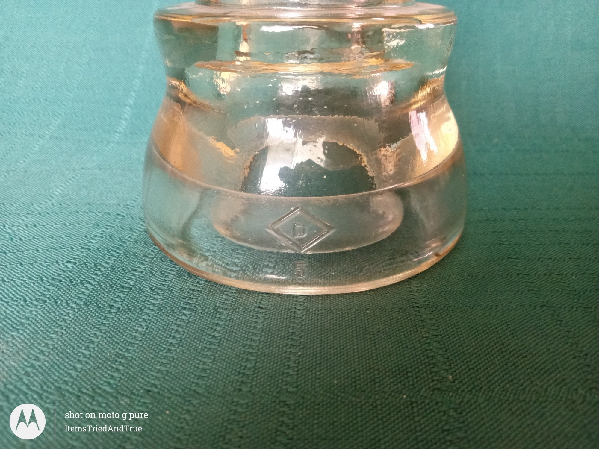Dominion Glass Telegraph Insulator – Clear Vintage Canadian Utility Collectible