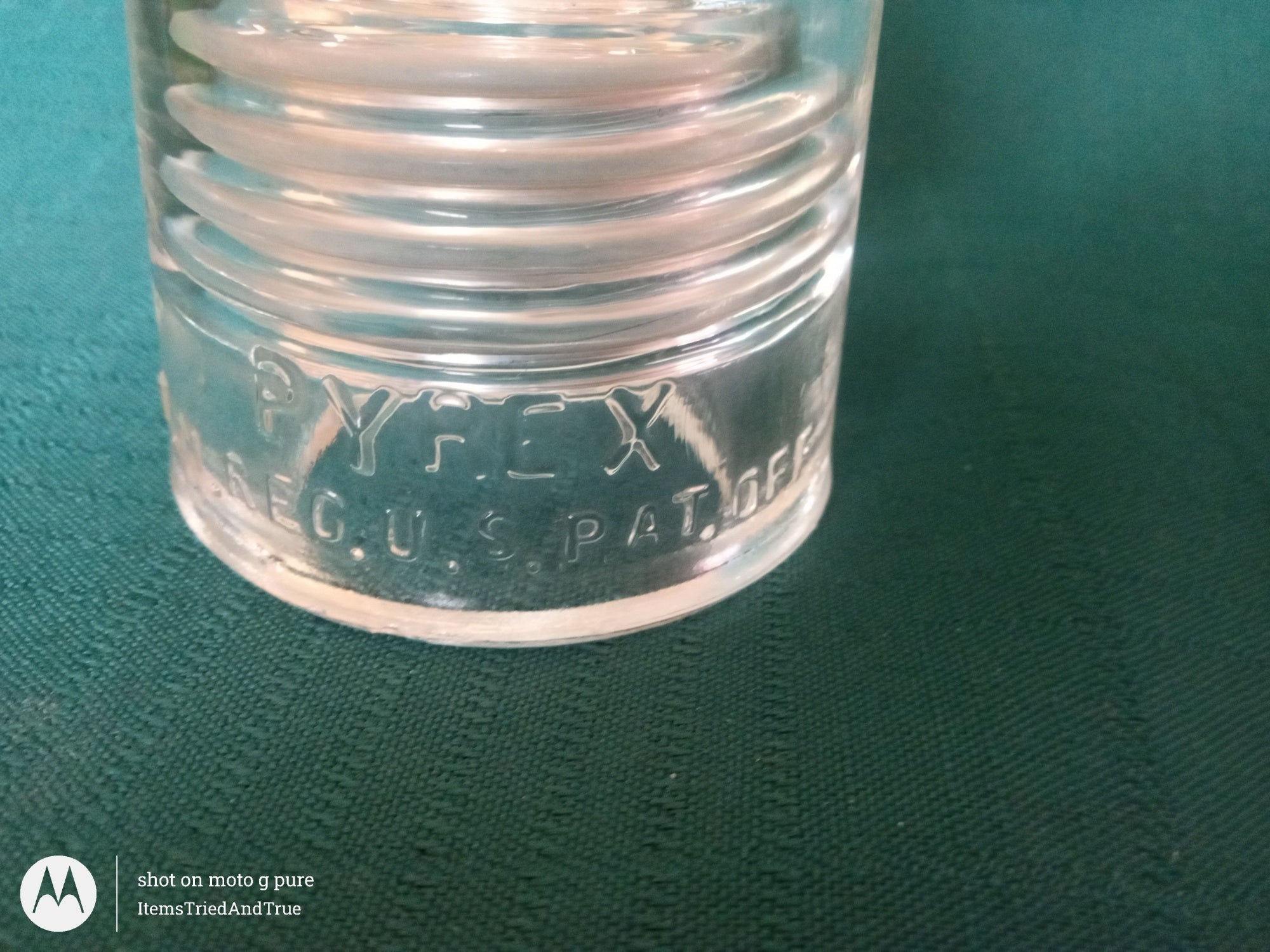 Vintage Pyrex / Hemingray Clear Glass Insulator – Industrial Telegraph Collectible