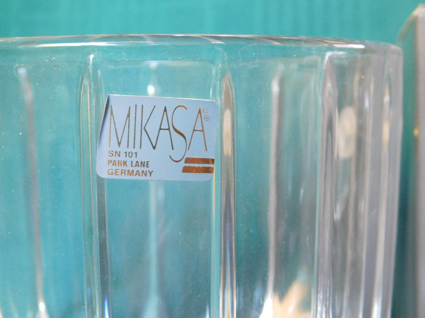 Mikasa Park Lane (2010) crystal ice bucket new in box (NOS)