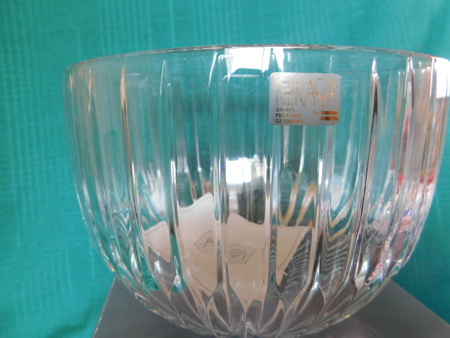 Mikasa Park Lane (1987) lead crystal bowl new in box new old stock