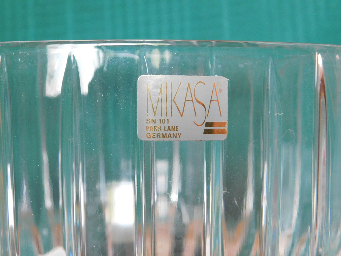 Mikasa Park Lane (1987) lead crystal bowl new in box new old stock