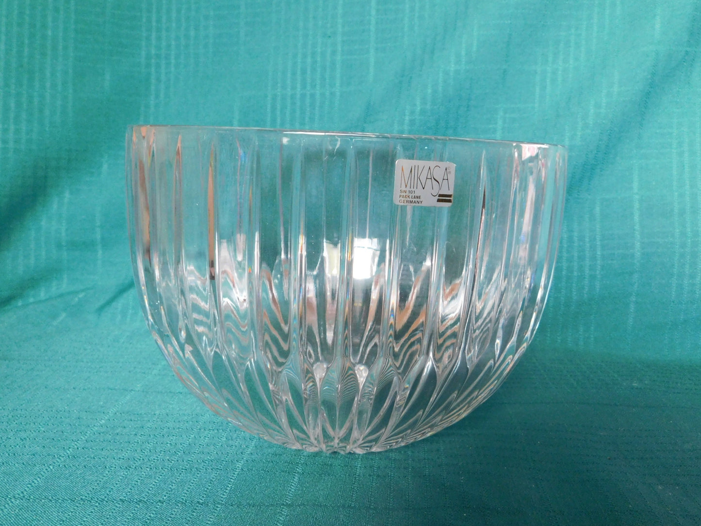 Mikasa Park Lane (1987) lead crystal bowl new in box new old stock