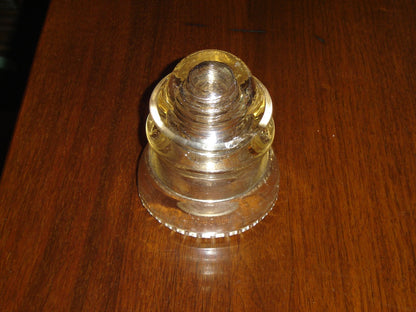 Vintage clear glass Dominion 13 insulator