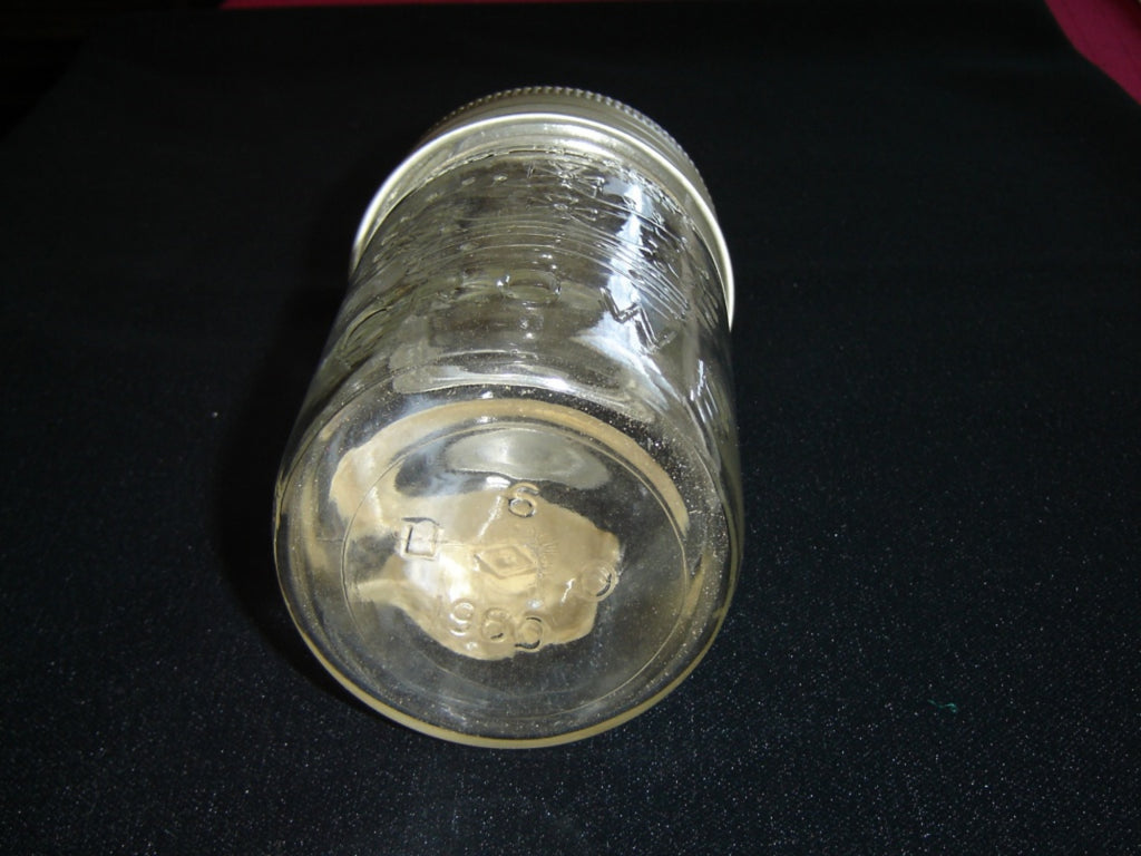 Banquet Peanut Butter Jar with Crown Mason Jar – Vintage Canadian Kitchenware
