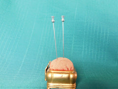 Vintage silver tone (pewter) hatpin VGU