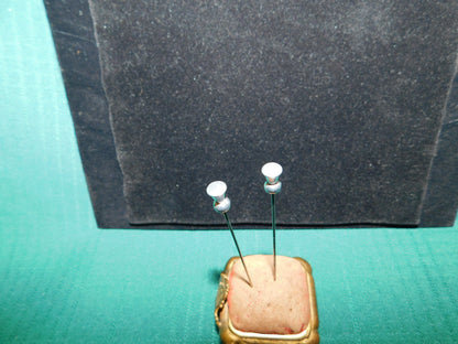 Vintage silver tone (pewter) hatpin VGU