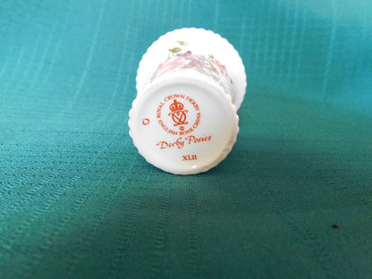 Royal Crown Derby 2 inch mini bud vase Derby Posies (2003) near mint condition