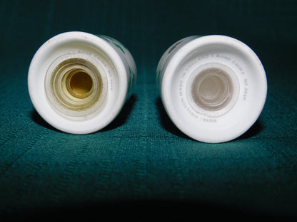 Royal Doulton green Shamrock gold accents NZ 404P salt pepper shakers mint condition