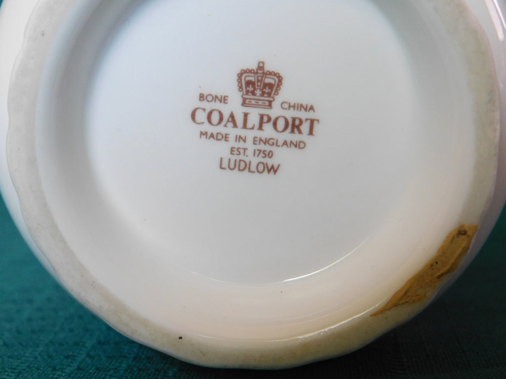 Coalport Ludlow 4 inch bud vase no gold trim near mint condition