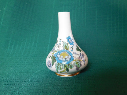 Spode 19 blue floral mini bud vase mint condition
