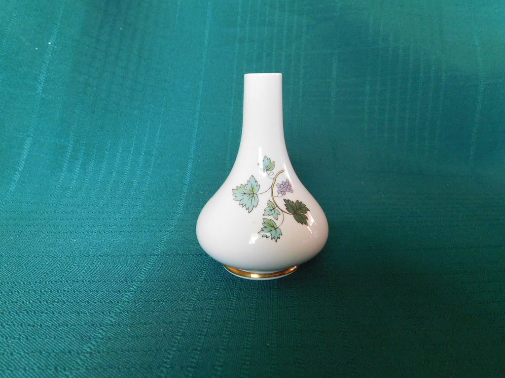 Spode 19 blue floral mini bud vase mint condition