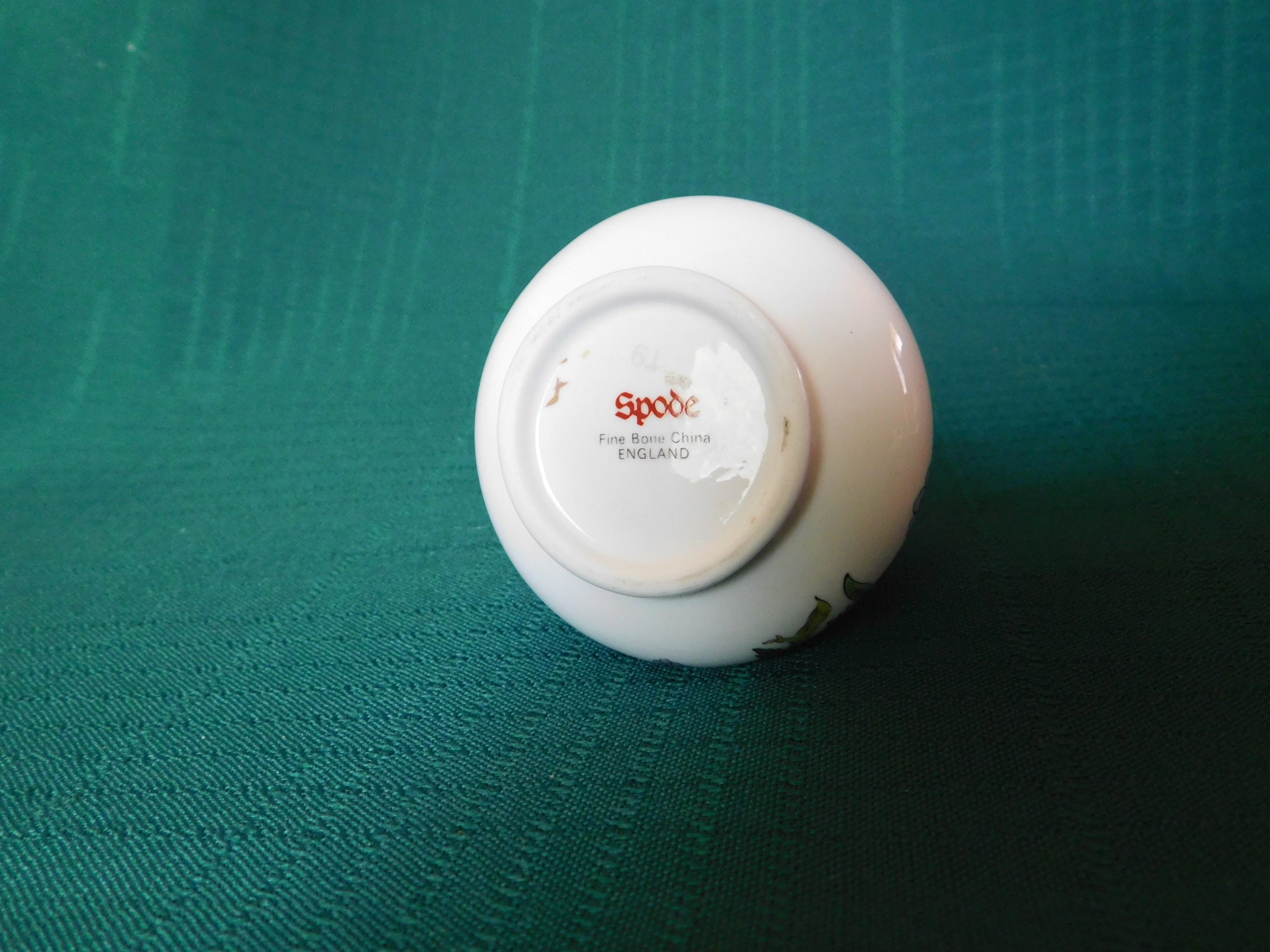 Spode 19 blue floral mini bud vase mint condition