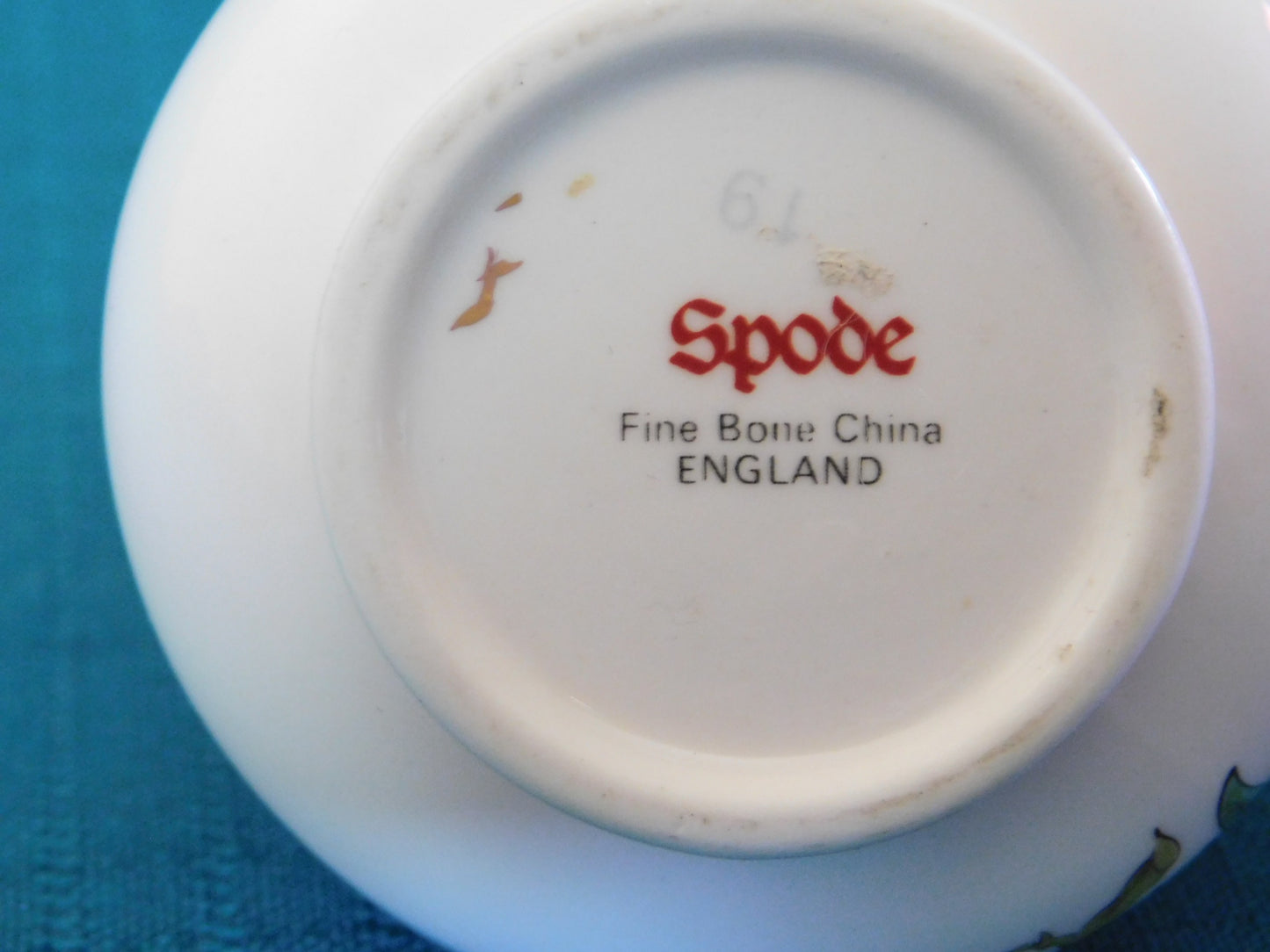 Spode 19 blue floral mini bud vase mint condition