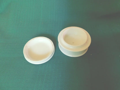 Vintage Porcelain Trinket Box with Autumn Floral Design – Hand-Painted Keepsake Container